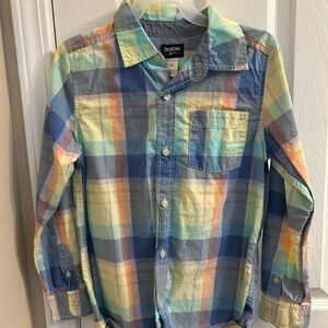 OshKosh B'gosh Colorful Plaid Button Down Shirt